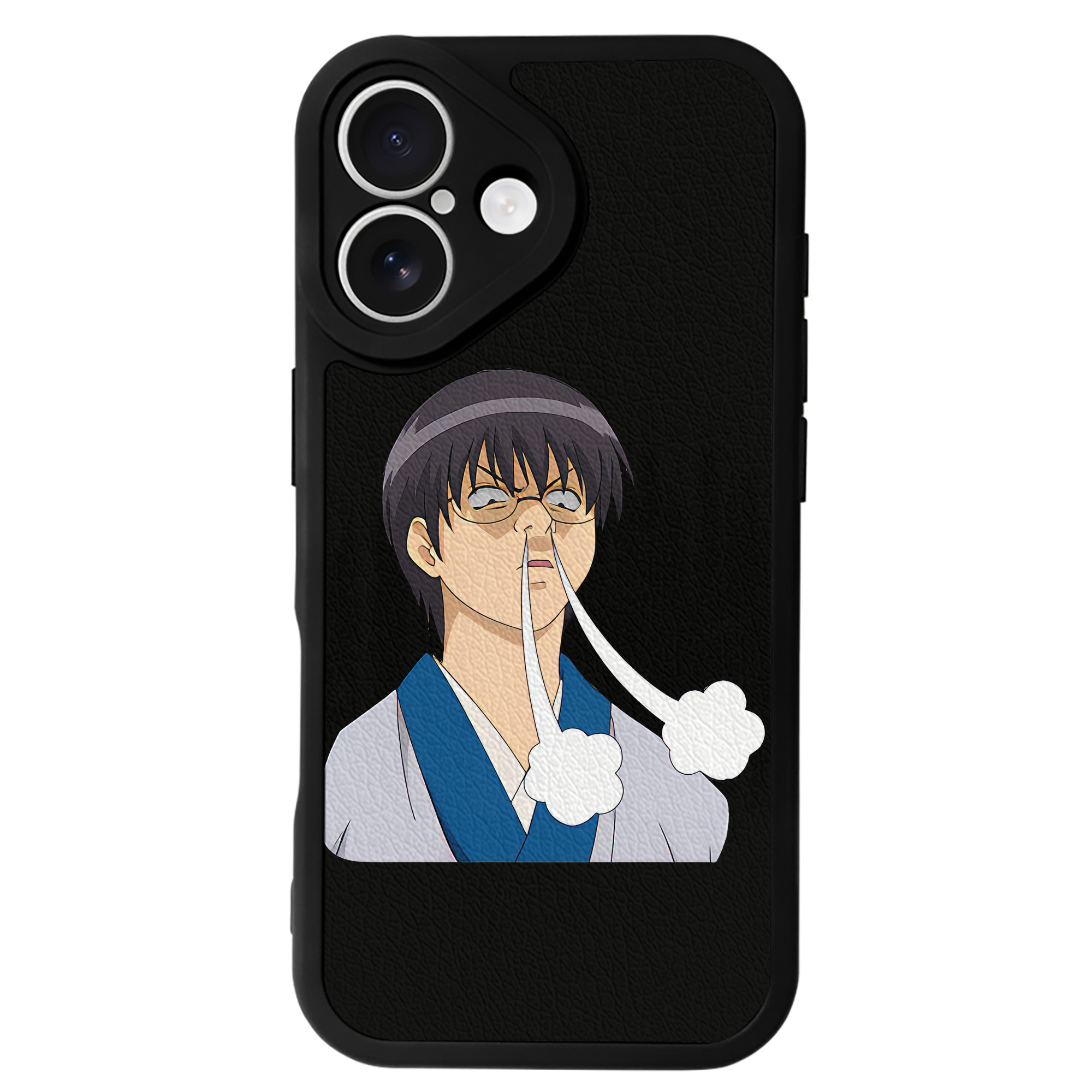 （画像用） ぎんたま 坂田銀時（さかたぎんとき） 神楽 志村新八（しむら しんぱち） GINTAMA Sakata Gintoki Kagura Shimura Shinpachi 【iPhone 16シリーズ対応】シリコンスマホケース（レザー調） 材質：シリコン